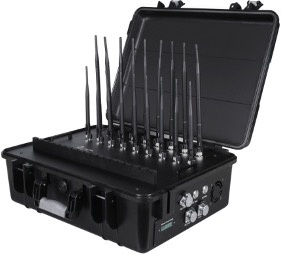  New briefcase 18 Antennas Plus All-in-One Full Bands Cell Phone Signal Jammer Blocking 2G 3G 4G 5G Remote Control GPS 5.2G 5.8G WIFI	